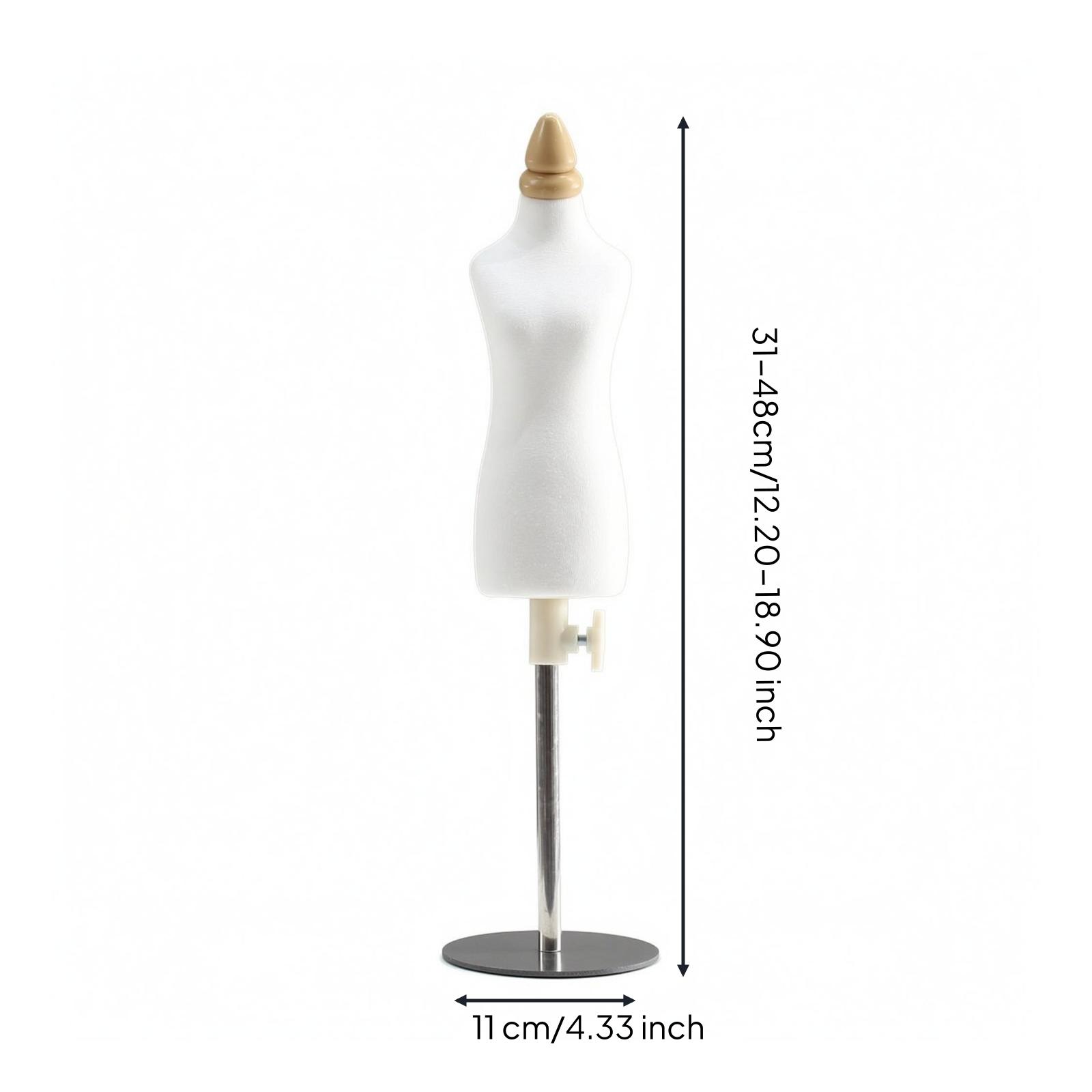 Dress Form Mannequin - Mannequin d'enseignement miniature réglable, forme de