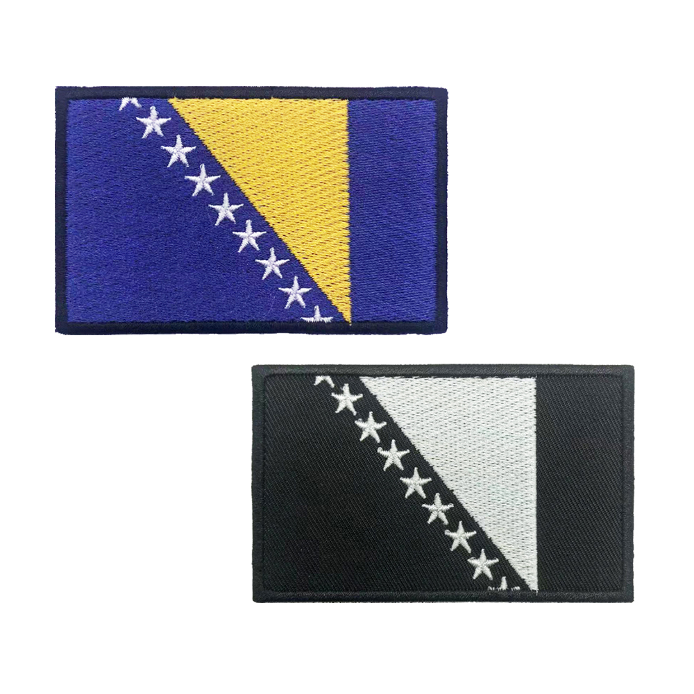 Velcro Sew On - Patch drapeau de la bosnie et