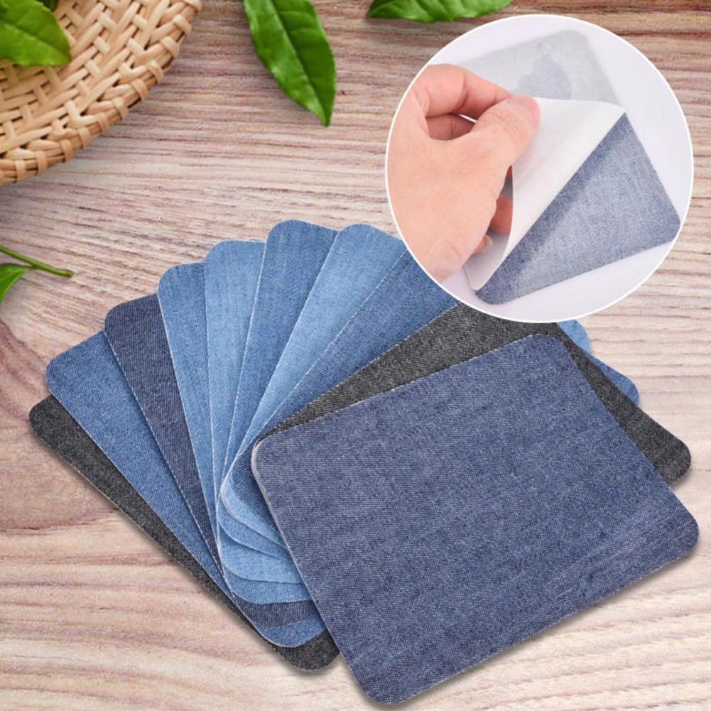 Velcro Sew On - 20 pièces Denim coupe pièce fer