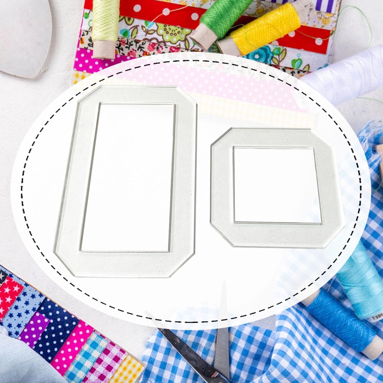 Quilting Ruler Square - 2 modèles de quilting, pochoirs et