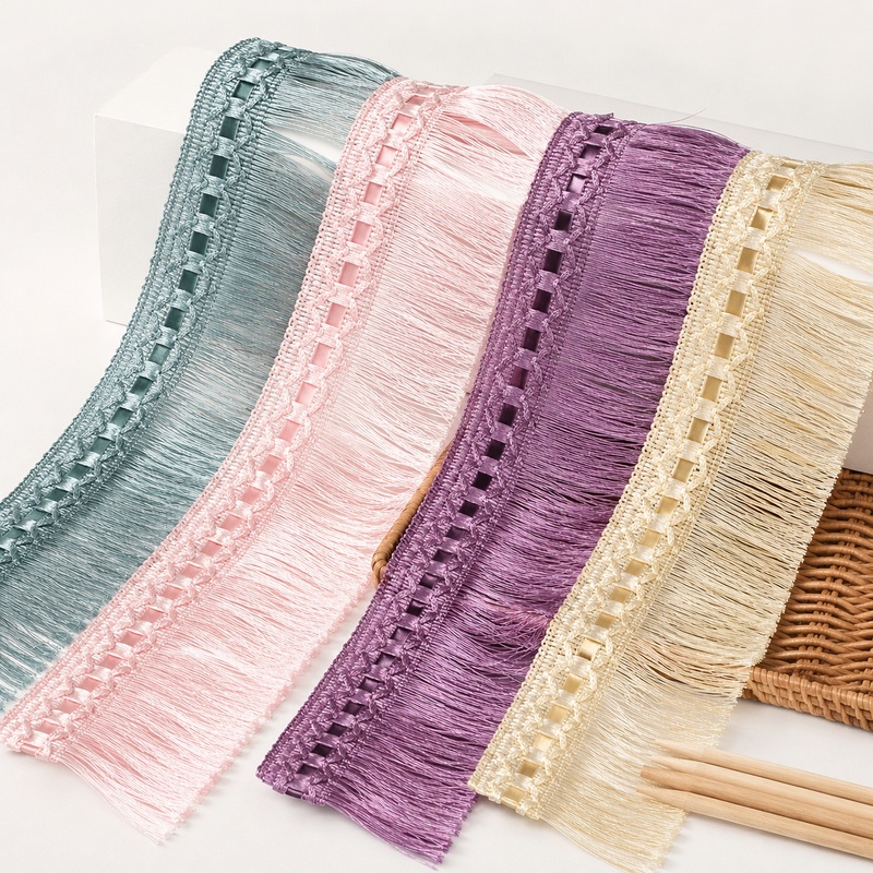 Textile And Sewing Supply - Ruban de dentelle à franges en