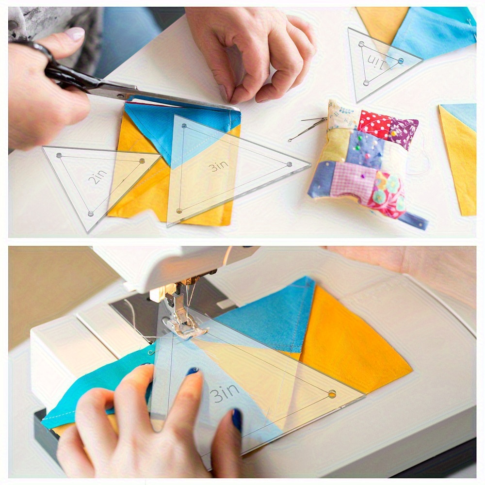Lot de 6 règles triangulaires  - Quilting Ruler Square avis et prix
