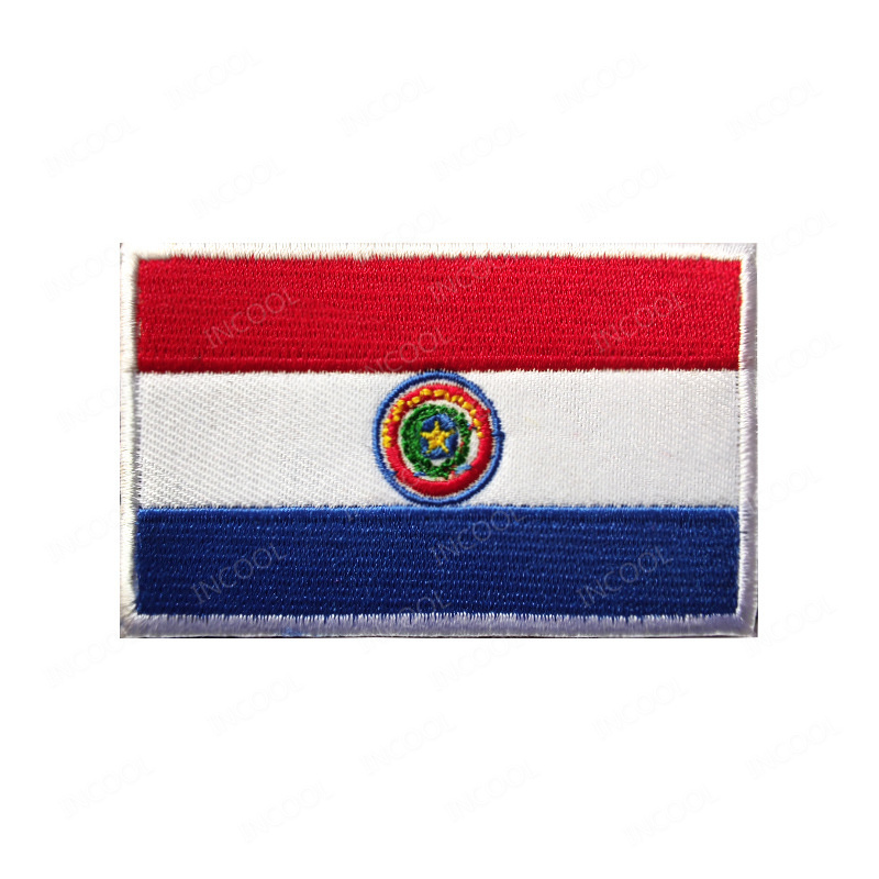 Patch brodé drapeau du Paragua - Velcro Sew On avis et prix