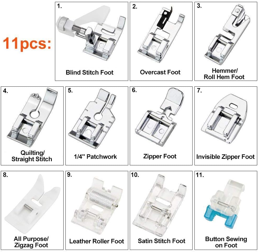 Kit de 11 pieds presseurs - Ki - Sewing Machine Fabric avis et prix