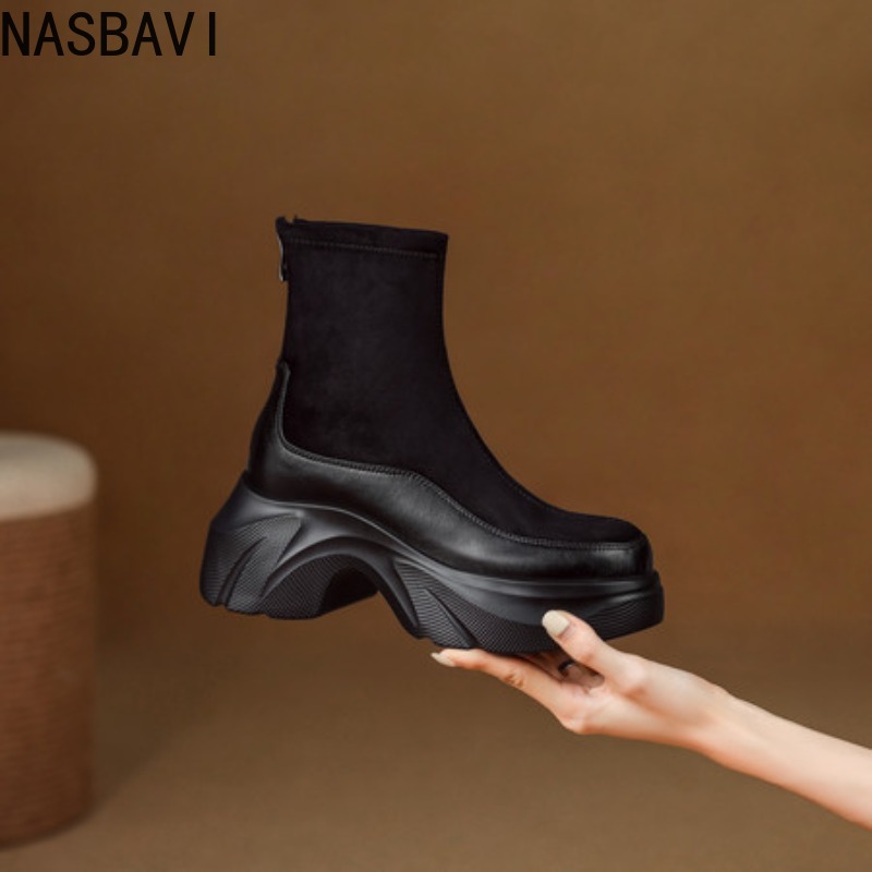 Bottes courtes noires à talons - Sewing Fleece avis et prix