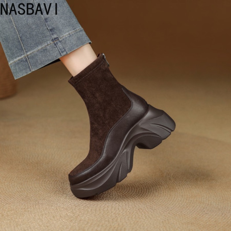 Bottes courtes noires à talons - Sewing Fleece avis et prix