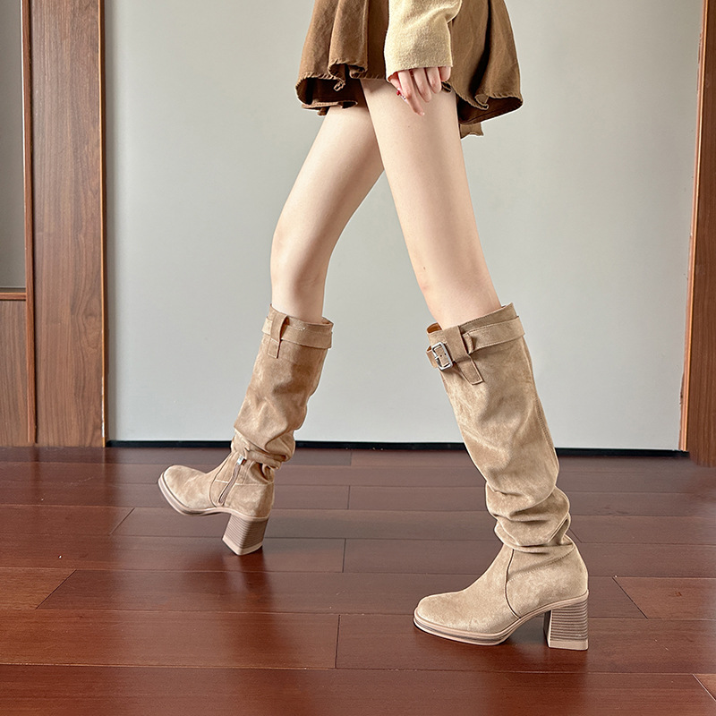 Bottes hautes à talons hauts p - Sewing Nylon avis et prix